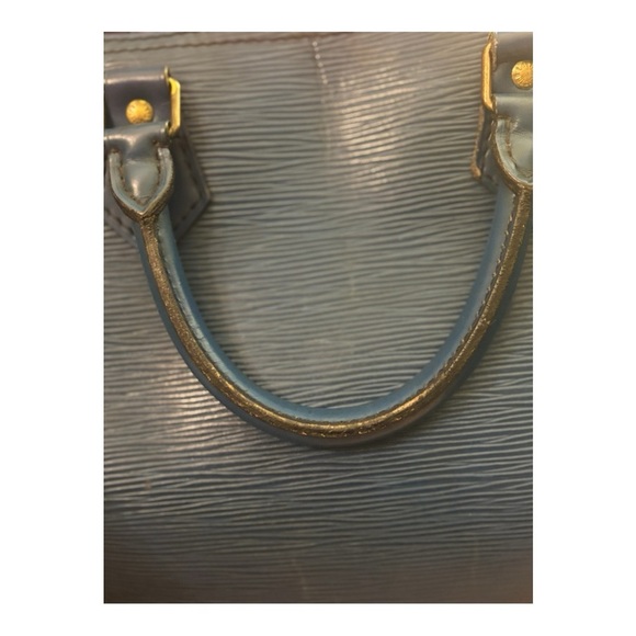 Vintage Louis Vuitton Speedy 30 – Blue Epi Leather – Excellent Condition - Picture 11 of 13